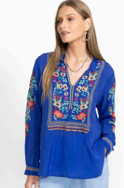 Johnny Was - Simone Blouse in Rose