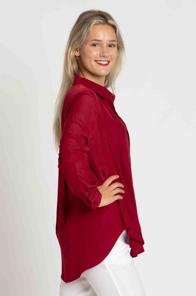 Mela Purdie - Single Pocket Shirt in Chilli