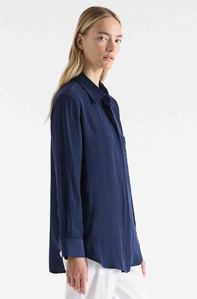 Mela Purdie - Single Pocket Shirt in Denim