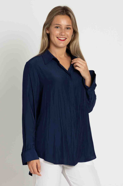 Mela Purdie - Single Pocket Shirt in Denim