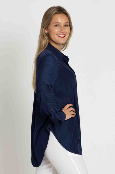 Mela Purdie - Single Pocket Shirt in Denim
