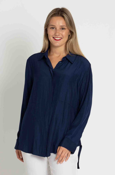 Mela Purdie - Single Pocket Shirt in Denim