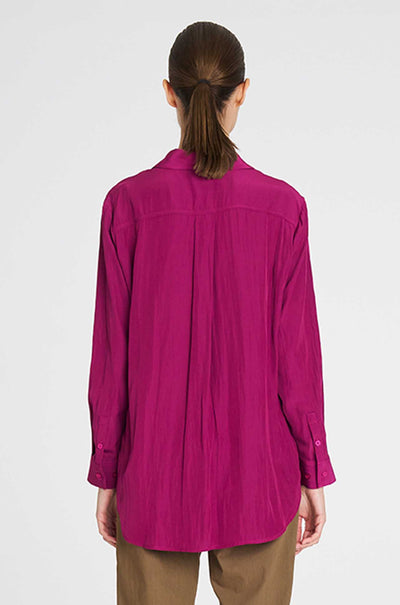 Mela Purdie - Single Pocket Shirt in Mulberry