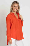 Mela Purdie - Single Pocket Shirt in Tangello