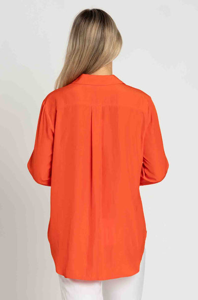 Mela Purdie - Single Pocket Shirt in Tangello