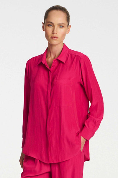 Mela Purdie - Single Pocket Shirt in Teaberry