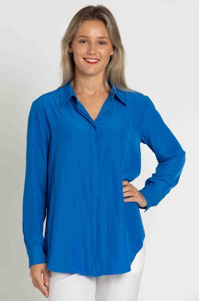 Mela Purdie - Single Pocket Shirt in Topaz