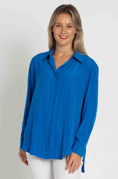 Mela Purdie - Single Pocket Shirt in Topaz