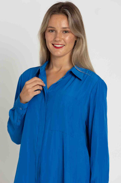Mela Purdie - Single Pocket Shirt in Topaz