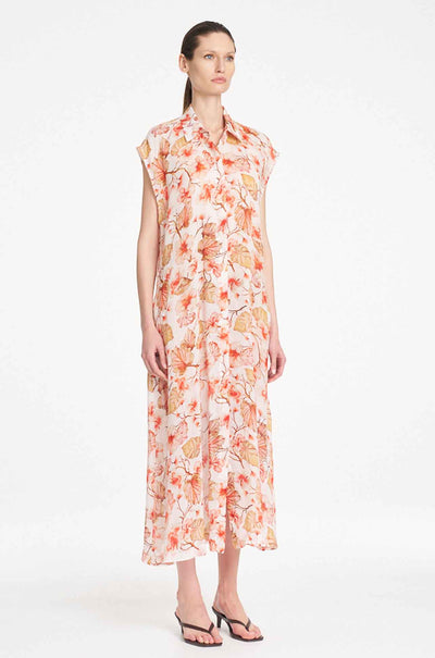 Mela Purdie - Slice Shirt Dress in Herbarium Linen Voile