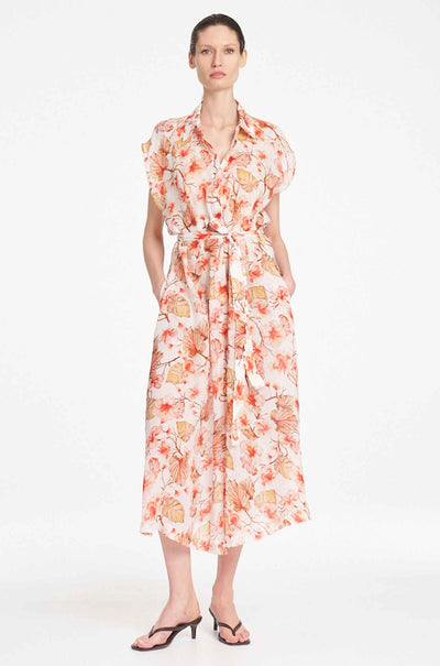 Mela Purdie - Slice Shirt Dress in Herbarium Linen Voile
