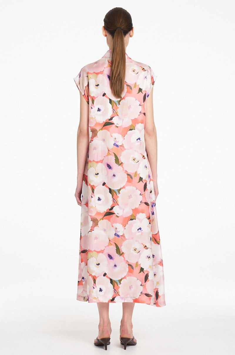 Mela Purdie - Sliced Shirt Dress in Poppy Chintz