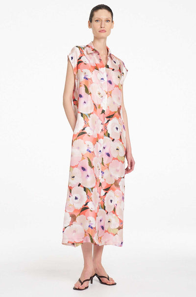 Mela Purdie - Sliced Shirt Dress in Poppy Chintz