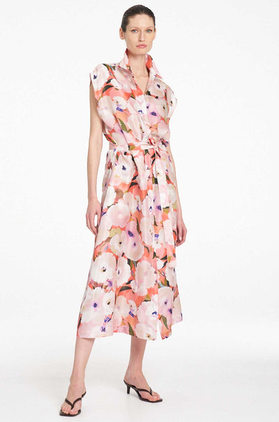 Mela Purdie - Sliced Shirt Dress in Poppy Chintz