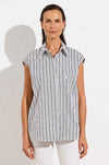 Mela Purdie - Slice Shirt in Calico Stripe Popilene