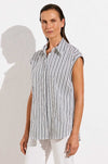 Mela Purdie - Slice Shirt in Calico Stripe Popilene
