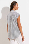 Mela Purdie - Slice Shirt in Calico Stripe Popilene