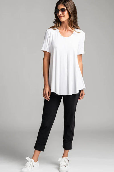 Paula Ryan - Slouch Cuffed Pant in Black