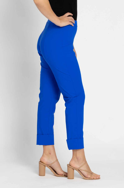 Paula Ryan - Slouch Cuffed Pant in Greek Blue