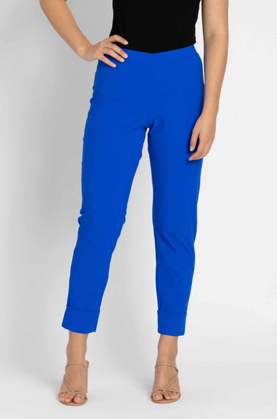 Paula Ryan - Slouch Cuffed Pant in Greek Blue