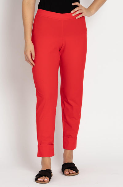 Paula Ryan - Slouch Cuffed Pant in Poppy