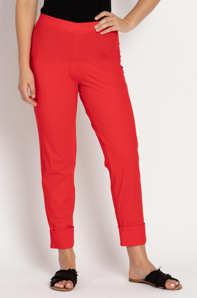 Paula Ryan - Slouch Cuffed Pant in Poppy