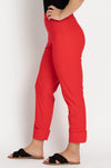 Paula Ryan - Slouch Cuffed Pant in Poppy