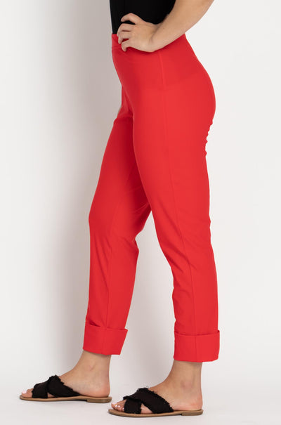 Paula Ryan - Slouch Cuffed Pant in Poppy