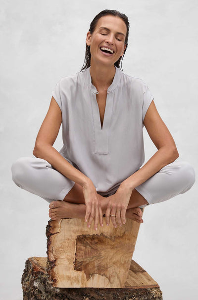 Mela Purdie - Soft Capri in Platinum Mache