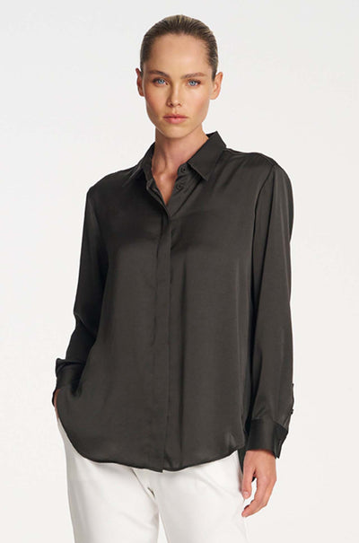 Mela Purdie - Soft Shirt in Mirror Satin