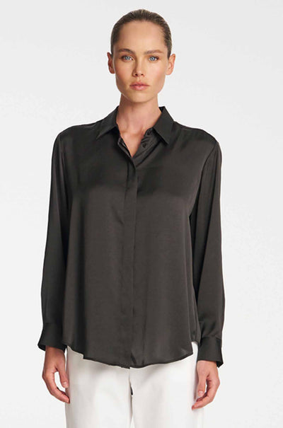 Mela Purdie - Soft Shirt in Mirror Satin