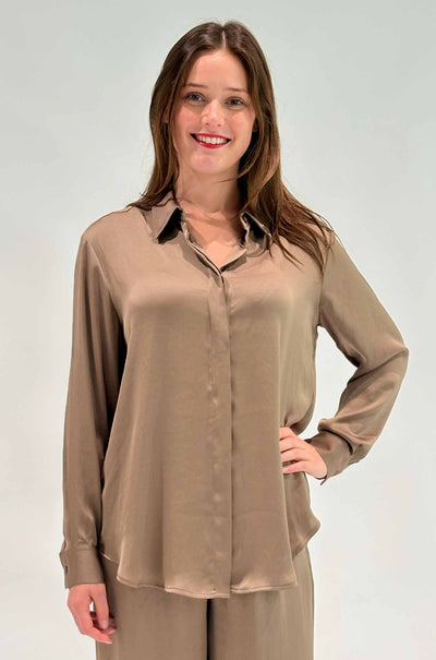 Mela Purdie - Soft Shirt in Mirror Satin