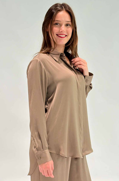 Mela Purdie - Soft Shirt in Mirror Satin