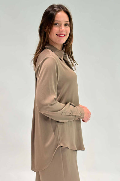 Mela Purdie - Soft Shirt in Mirror Satin
