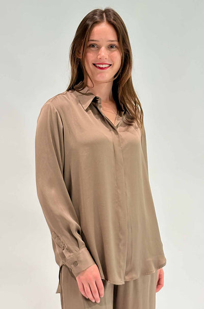 Mela Purdie - Soft Shirt in Mirror Satin
