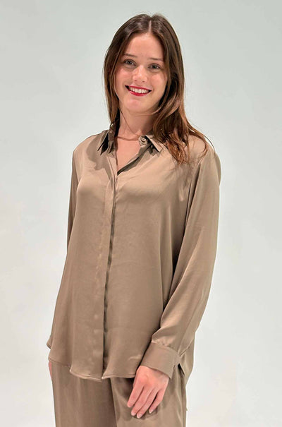 Mela Purdie - Soft Shirt in Mirror Satin
