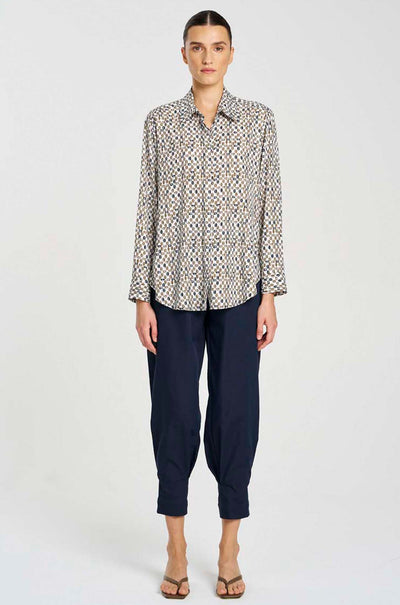 Mela Purdie - Soft Shirt in Pendant Print Charmeuse
