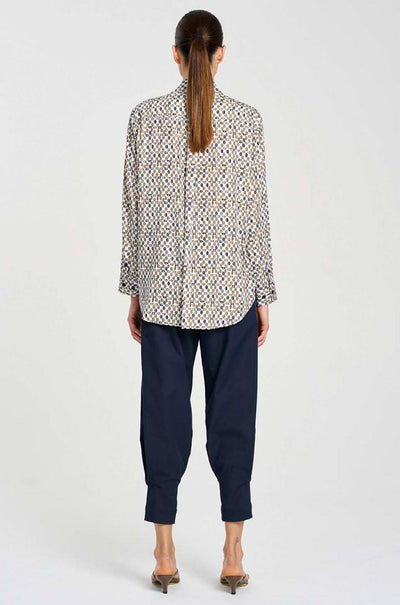 Mela Purdie - Soft Shirt in Pendant Print Charmeuse