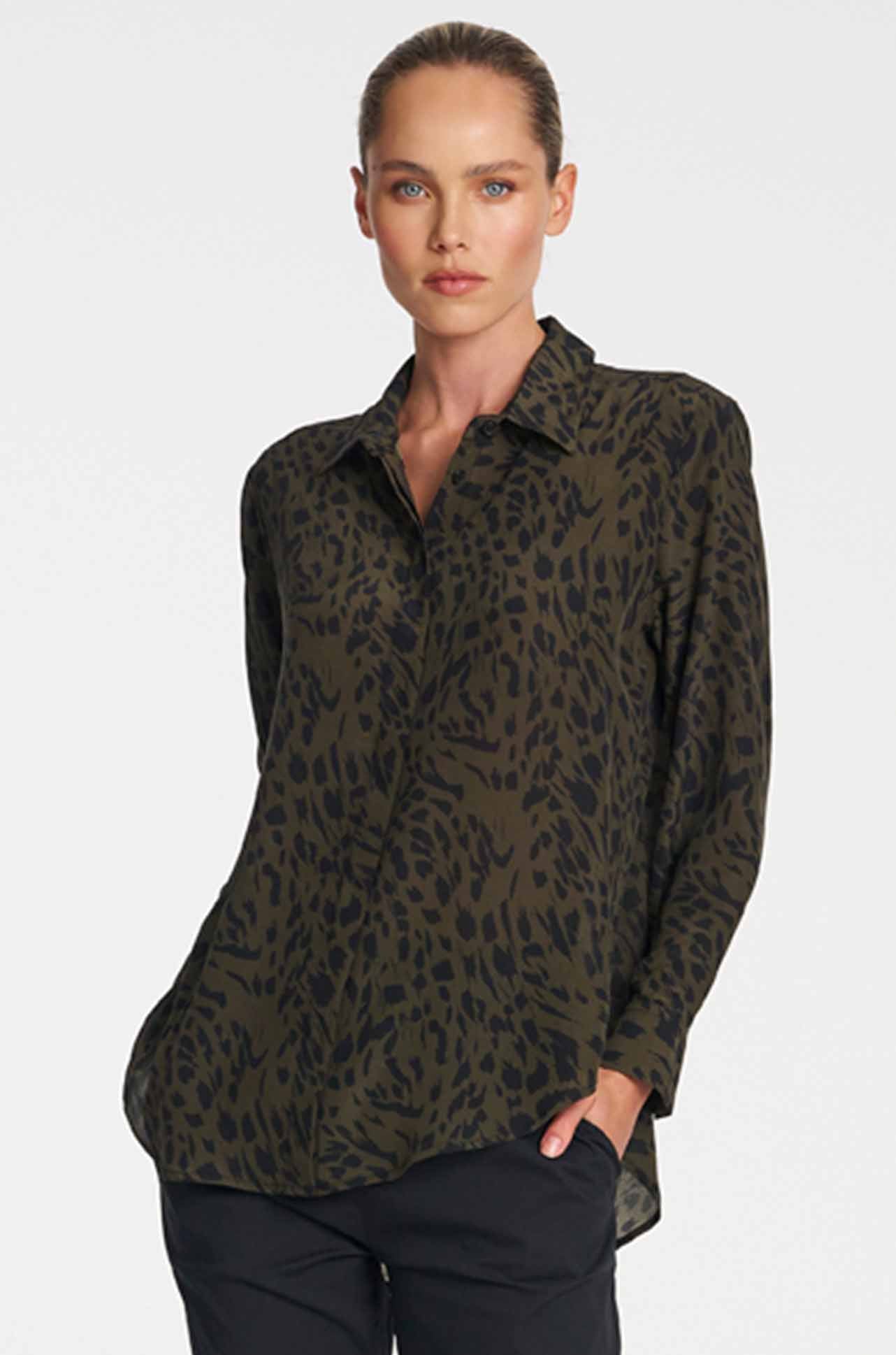 Mela Purdie - Soft Shirt in Amazon Print Silk