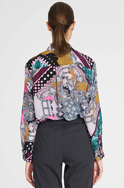 Mela Purdie - Soft Shirt in Bandana Print Silk