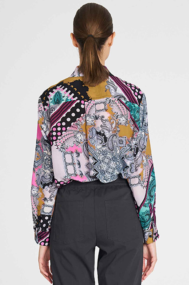 Mela Purdie - Soft Shirt in Bandana Print Silk
