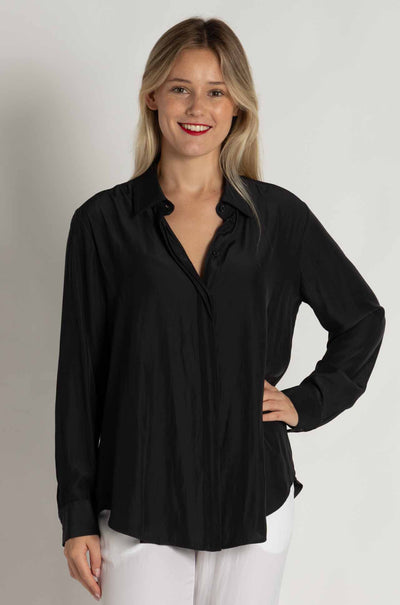 Mela Purdie - Soft Shirt in Carbon