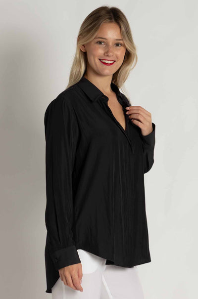 Mela Purdie - Soft Shirt in Carbon