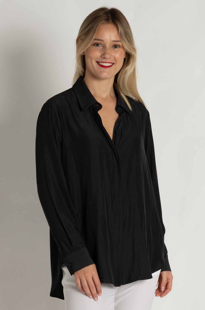 Mela Purdie - Soft Shirt in Carbon