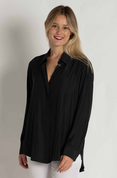 Mela Purdie - Soft Shirt in Carbon