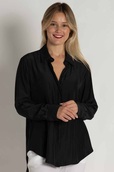 Mela Purdie - Soft Shirt in Carbon