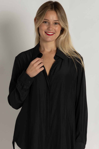Mela Purdie - Soft Shirt in Carbon