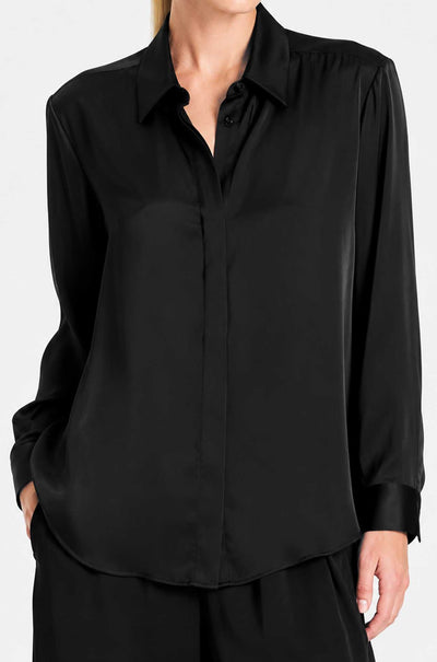 Mela Purdie - Soft Shirt in Mirror Satin
