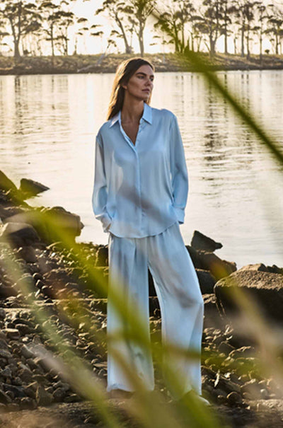 Mela Purdie - Soft Shirt in Mirror Satin