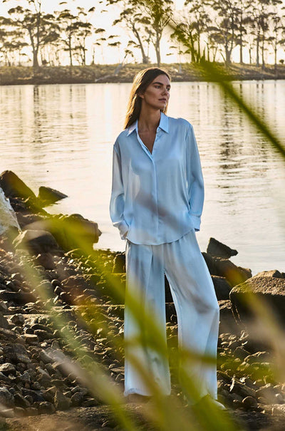 Mela Purdie - Soft Shirt in Mirror Satin